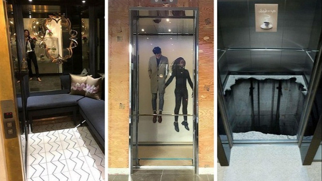 10 Lift dengan Desain Tak Biasa, Unik dan Kreatif