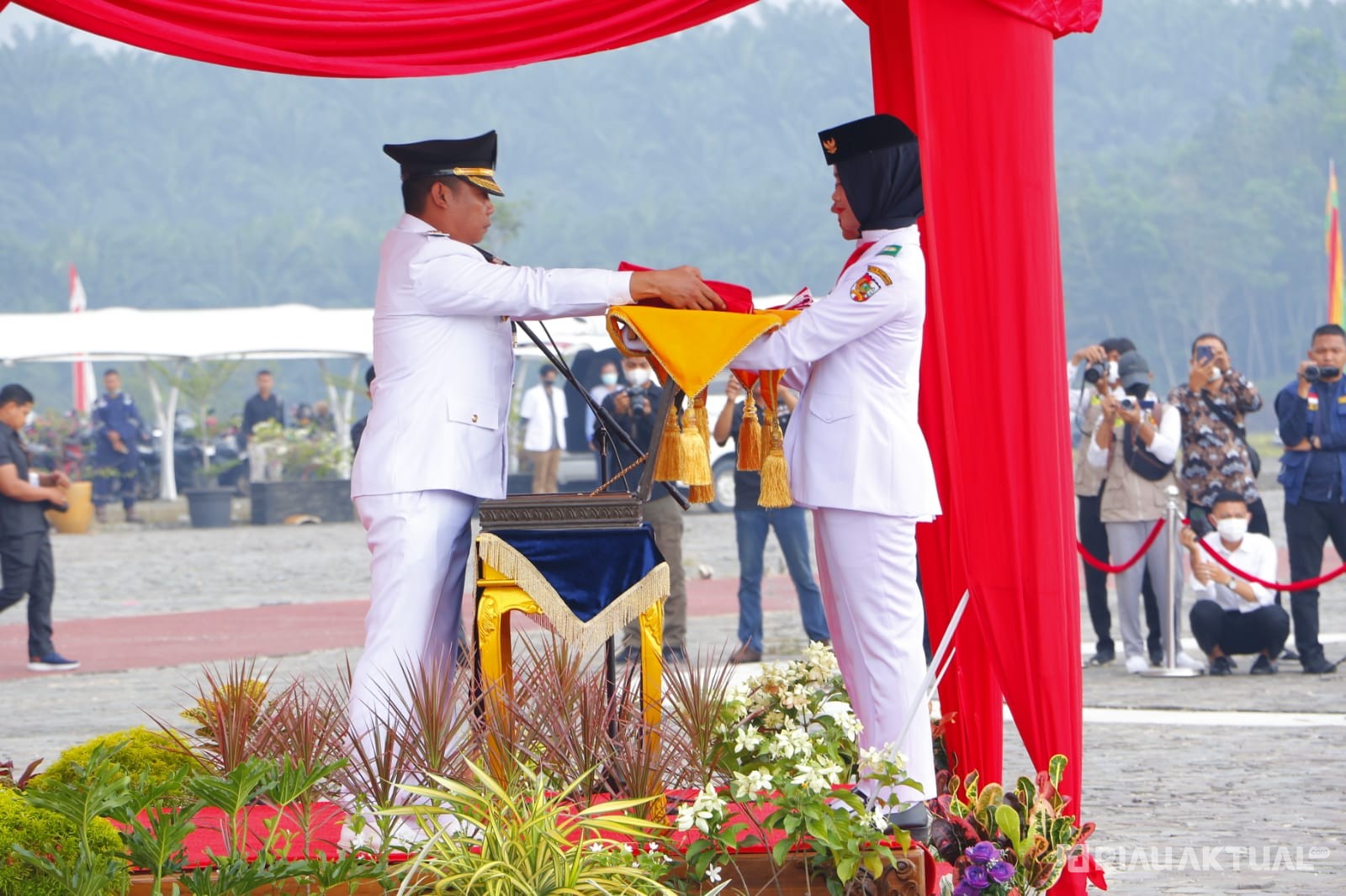 Jadi Inspektur Upacara, Pj Walikota Pekanbaru Sampaikan Pesan Presiden