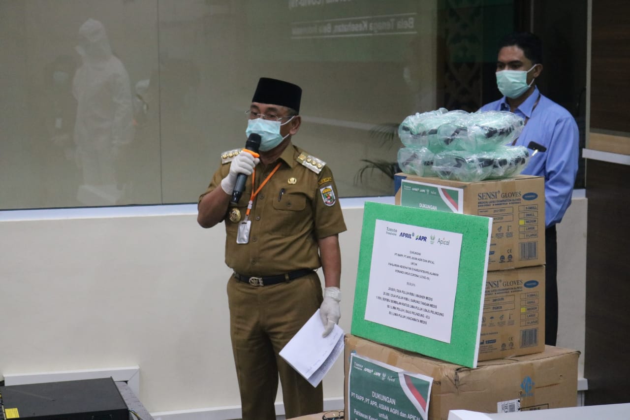 Pemkab Pelalawan Sinergi Lakukan Pencegahan Covid-19 