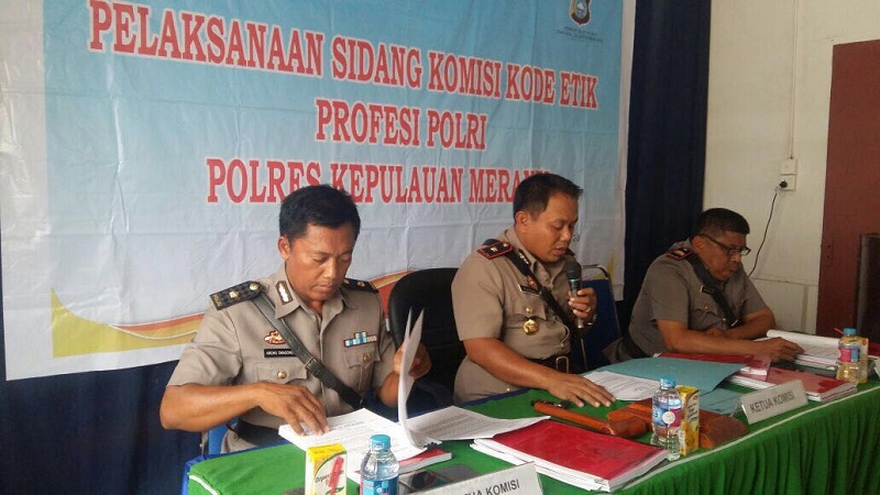 Gara-Gara Tersandung Narkoba Hingga Alfa Dinas, 6 Oknum Polisi Meranti Didera PTDH