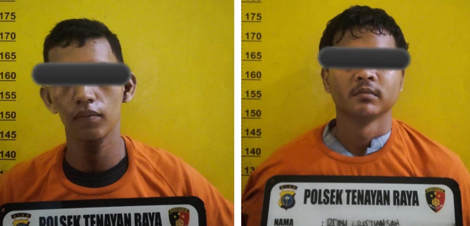 Rampas Handphone IRT, Dua Residivis Ditangkap Polsek Tenayan Raya