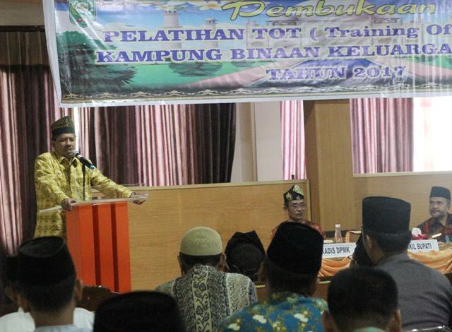 Wabup Buka Pelatihan TOT Kampung Binaan Keluarga Sakinah
