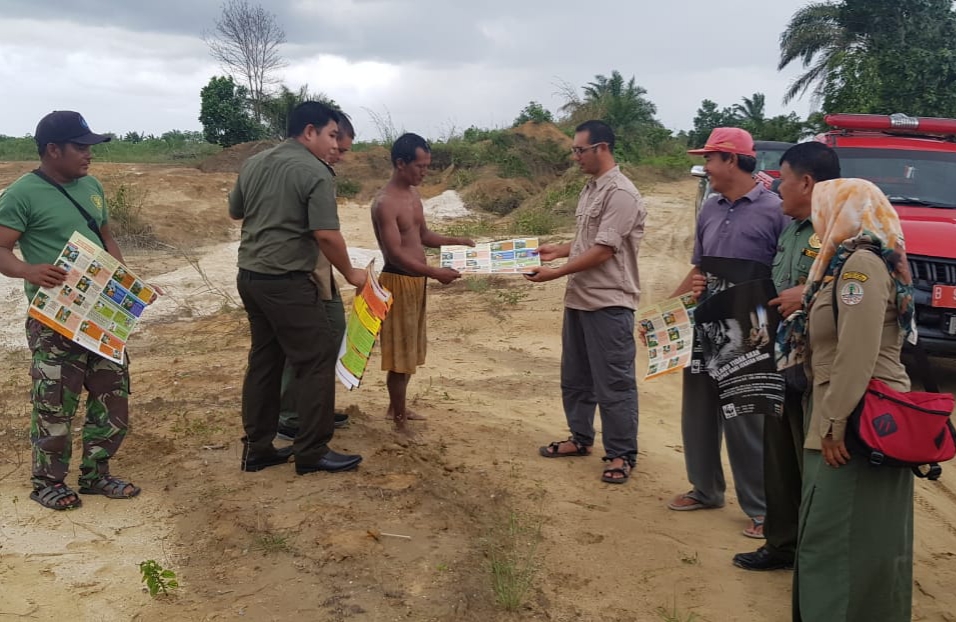 Ada Jejak Harimau di Perbatasan Pekanbaru-Kampar, Petugas Beri Sosialiasi
