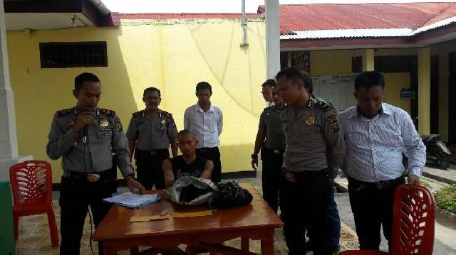 Pelaku Pembakaran Lahan di Rohil Ditahan