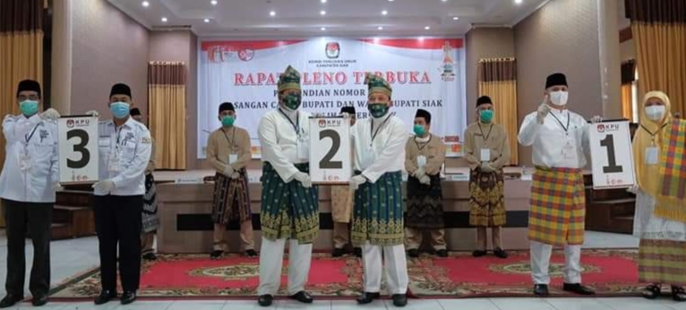 Tiga Paslon Bupati dan Wakil Bupati Siak Teken Pakta Integritas Protokol Kesehatan Oleh KPU, Berikut Penjelasannya