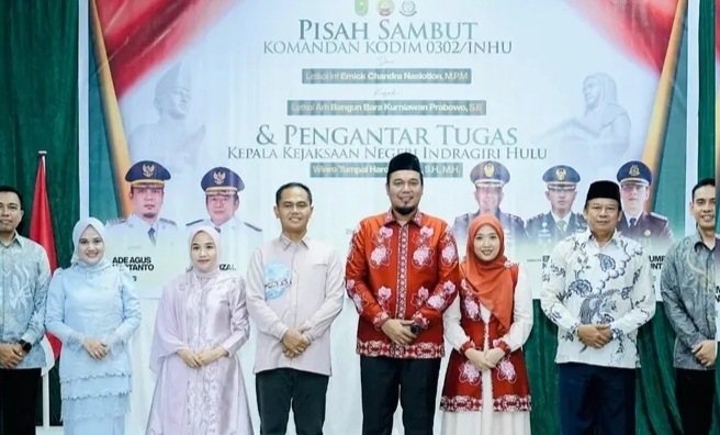 Malam Haru di Rengat, Pemkab Inhu Gelar Pisah Sambut Dandim dan Kajari