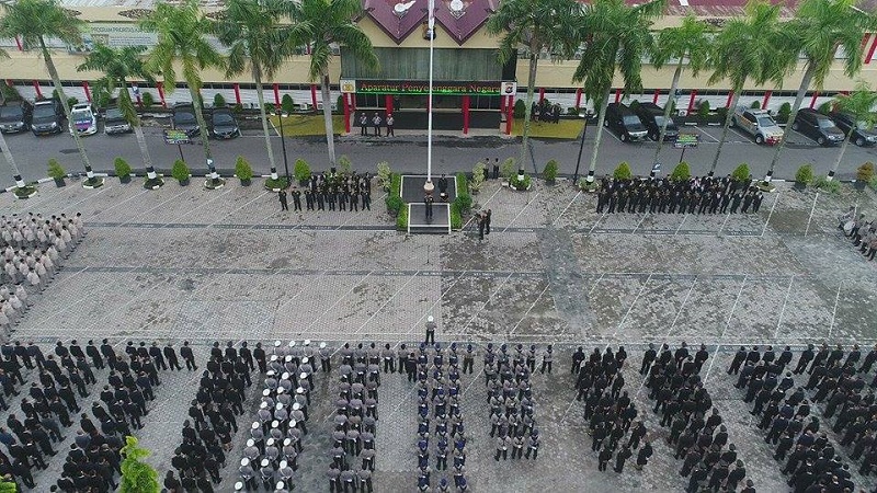 Wakapolda Riau Bacakan Amanat Menpora Pada Upacara Hari Sumpah Pemuda