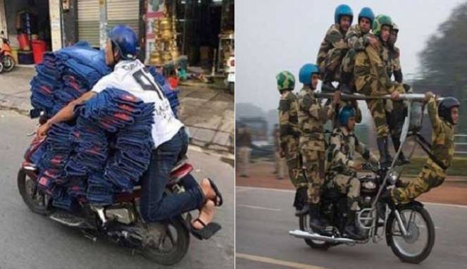 Ini 10 Foto Nyeleneh saat Transportasi Narik Muatan Berlebih