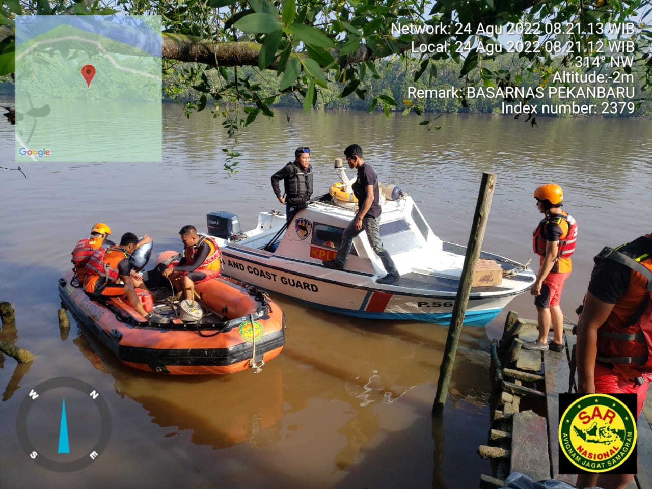 Dua Kapal Motor Bertabrakan di Kuala Gasip Siak, 1 Tenggelam