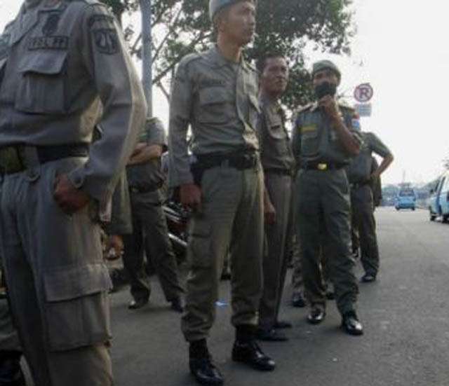 Satpol PP Pekanbaru Perketat Pengawasan Dijalur Lambat Pasar Pagi Arengka