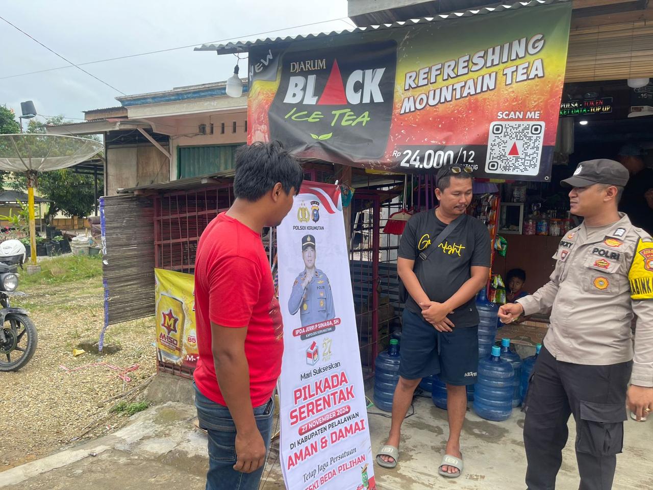 Bhabin Polsek Kerumutan Ajak Warga Tak Terpecah Karena Isu Hoax