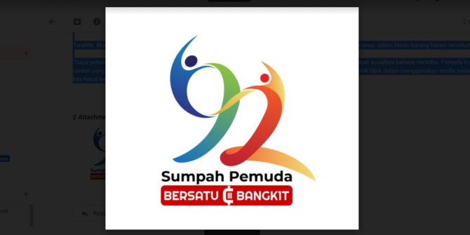 Ini Makna Logo Sumpah Pemuda 2020 yang Dirilis Kemenpora