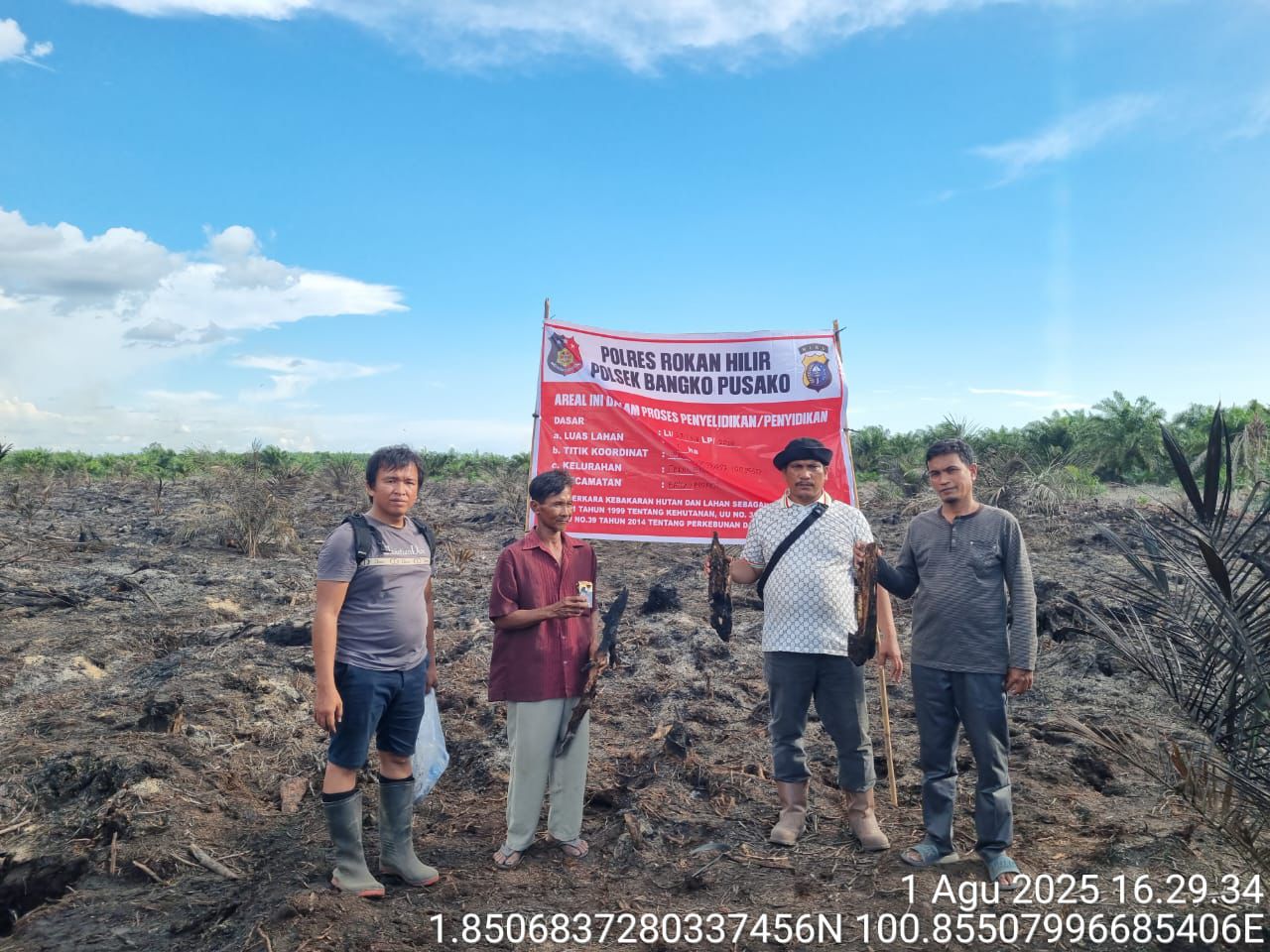 AKBP Isa Imam Imbau Warga Tak Bakar Lahan, Petani di Rohil jadi Tersangka