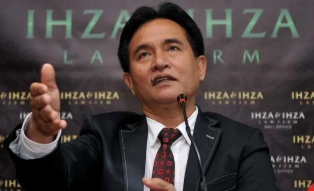 Judicial Review Ditolak MA, Yusril Malah Katakan Begini..