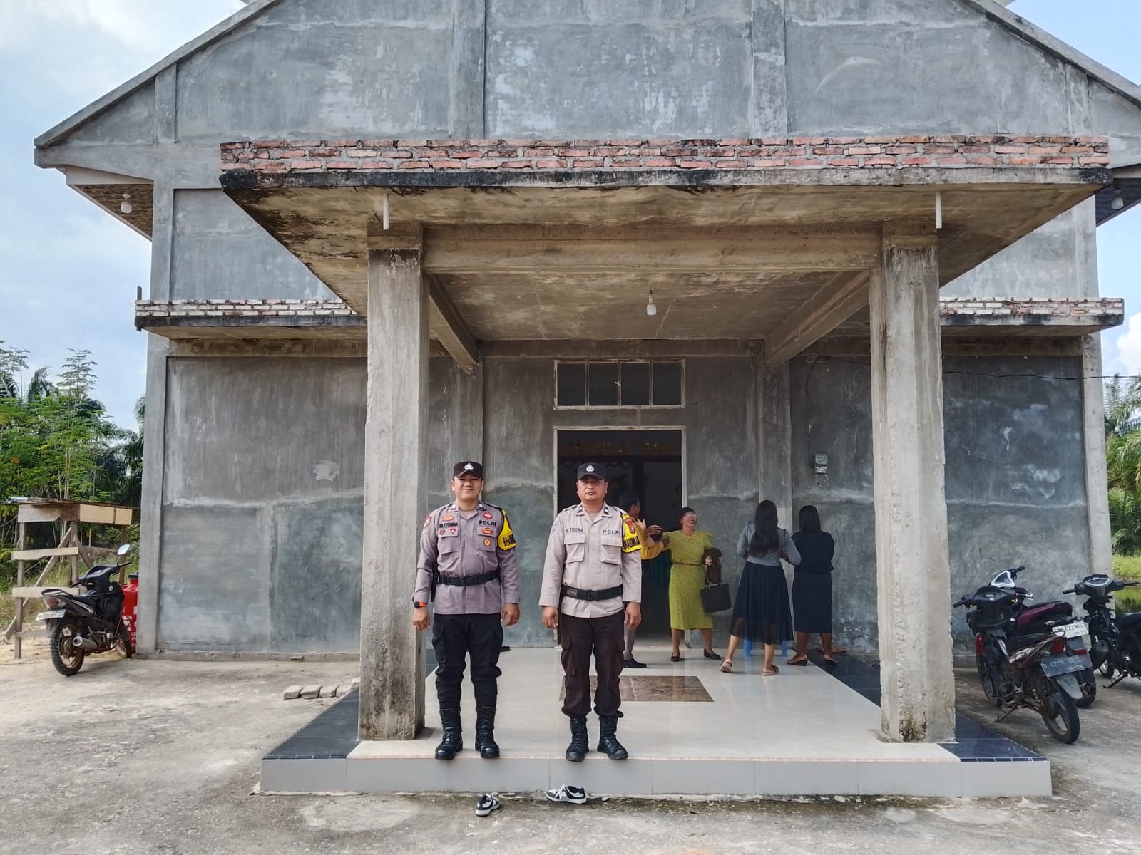 Jaga Toleransi dan Keamanan, Polsek Rimba Melintang Lakukan Patroli Gereja