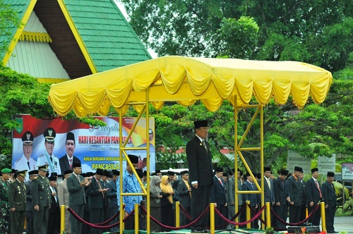 Bupati Inhil Pimpin Upacara Peringatan Hari Kesaktian Pancasila Tahun 2017