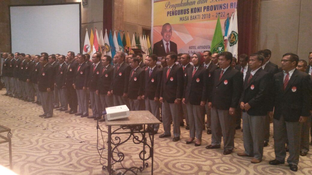 Ini Pesan Ketua Umum KONI Pusat dan Gubernur Riau kepada Seluruh Pengurus KONI Riau