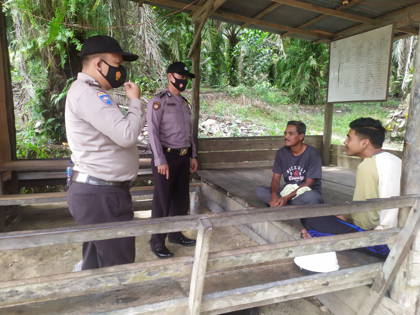 Guna Memelihara Kamtibmas di Wilkum, Polsek Langgam Lakukan Ini