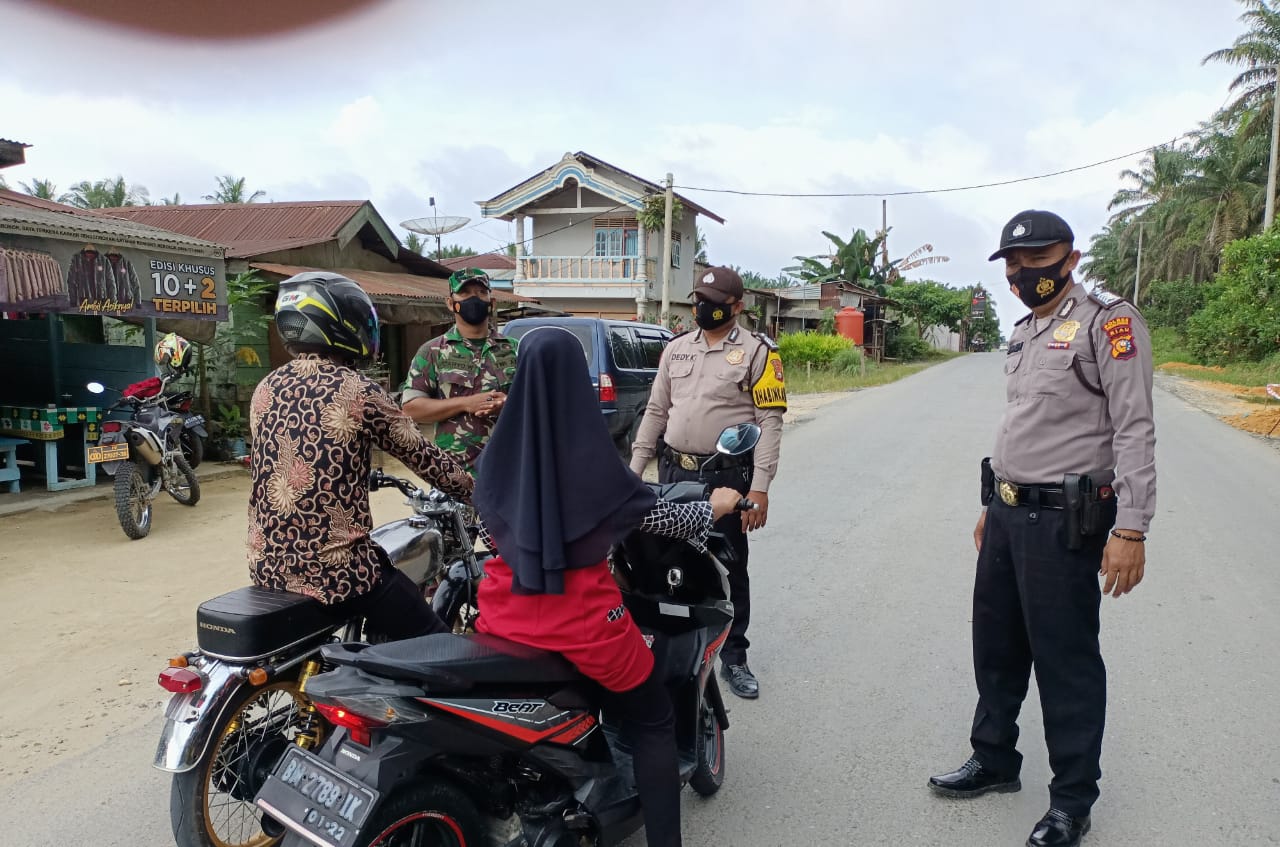 Kapolsek Kerumutan Kerahkan Personil Guna Lakukan Operasi Yustisi