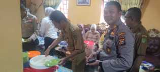 Polsek Mandah Hadiri Syukuran dan Makan Bersama, Sampaikan Pesan Pemilu Damai 2024