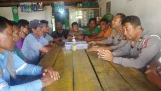 Polsek Tapung Sosialisasikan Pemilu Damai di PKS PTPN V Tapung