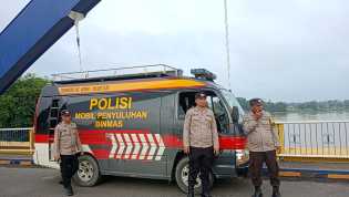Debit Air Sungai Indragiri Naik, Polres Inhu Imbau Warga Tetap Waspada
