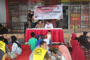 Kunjungi Rutan, Kapolsek Dumai Barat Sosialisasikan Pemilu Damai