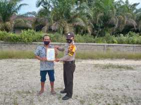 Personil Polsubsektor Pelalawan Lakukan Sosialisasi Pencegahan Karhutla