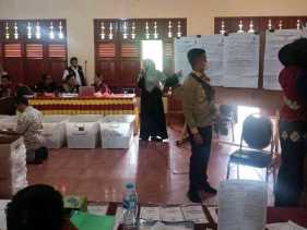 Polsek Kuantan Tengah Lakukan Pengecekan dan Pengamanan Gudang Logistik PKK Sentajo Raya