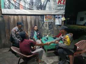 Kapolsek Bangko Pusako Dukung Satkamling, Warga Didorong Kompak Jaga Kamtibmas