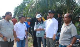 Atasi Masalah Banjir di Rumbai, Wako Pekabaru Tinjau Pembangunan Parit Belanda