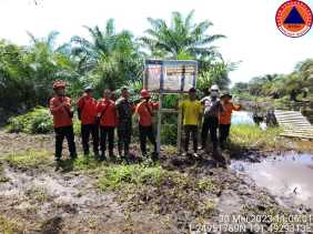 Cegah Kebakaran, BPBD Bersama Satgas Karhutla Kecamatan Talang Muandau Gelar Patroli dan Sosialisasi