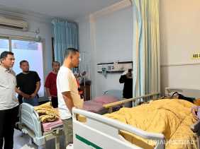 Wako Agung Besuk Korban Tabrakan di Sudirman, Minta Penanganan Maksimal