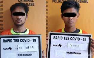 Satreskrim Polresta Pekanbaru Amankan Dua Pelaku Curat