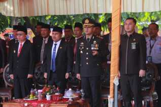 Kapolres Bengkalis Hadiri Upacara HUT ke-79 TNI di Makodim 0303/Bengkalis