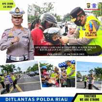 Selama Operasi Zebra Lancang Kuning 2022, Ditlantas Polda Riau Klaim Angka Kecelakaan Menurun