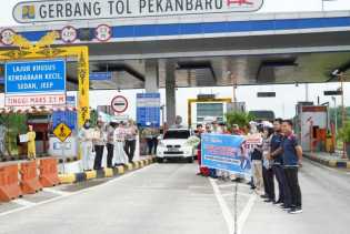 Polda Riau Kampanyekan Keselamatan Berlalu Lintas, Dukung Pilkada Aman 2024