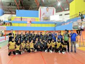 Tim Takraw Putra dan Putri Bengkalis Raih Hasil Positif Dilaga Perdana