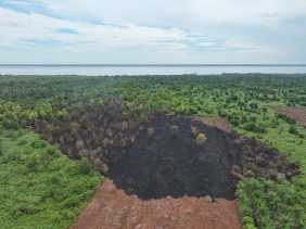 Karhutla di Kawasan Industri Tanjung Buton Berhasil Dipadamkan Tim Gabungan BPBD Siak