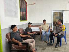 Polsek Tambang Jalin Komunikasi dengan Masyarakat Desa Pulau Rambai Pasca Pilkada 2024