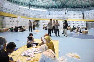 Kapolres Kampar Pimpin Pengecekan Logistik Pemilu 2024