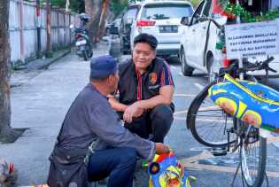 Polda Riau Gencarkan Cooling System, Sambangi Pedagang di Taman Kota Pekanbaru