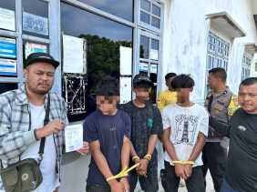 Gelapkan 1 Ton Sawit, Tiga Karyawan PT IIS di Kuansing Diangkut Polisi