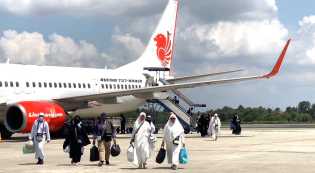438 Jamaah Haji Kloter Tiga Pekanbaru Tiba di Tanah Air