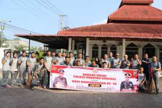 Sambut Hari Bhayangkara Ke-78, Polres Kuansing Gelar Bakti Sosial Religi