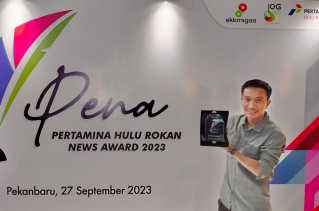 Fotografer Riauaktual.com Juara Pertama Essay Foto di Pertamina Hulu Rokan News Award 2023