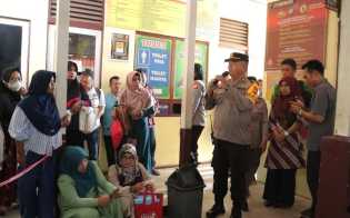 Sambil Layani Pengurus SKCK, Polres Kampar Ajak Warga Jaga Kambtibmas Jelang Pemilu