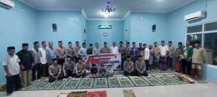 Polsek Bukit Kapur Berbaur dengan Jemaah Mesjid, Ajak Sukseskan Pemilu Damai