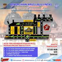 Ada Kegiatan Defile TNI,  Arus Lalu Lintas di Jalan Cut Nyak Dien Pekanbaru Besok Pagi Dialihkan