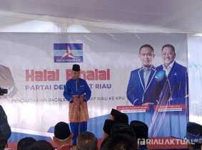 Sebelum ke KPU Riau, Halal Bihalal Demokrat Dihadiri Sejumlah Tokoh